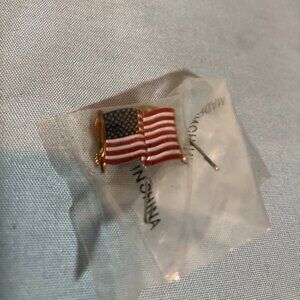 NEW Patriotic USA American Flag Brooch Pin 3/4" #F73
